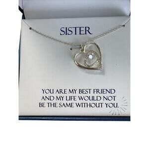 NIB Brilliance sister necklace 18”